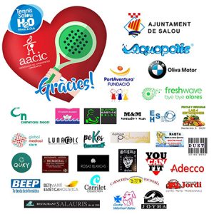 Torneo de padel solidario para AACIC en el Club Tennis Salou H20