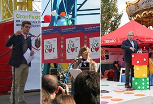 Carles Prats, Jaume Comas i Mone Teruel a la 25a Gran Festa del Cor