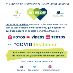 Campanya #COVIDdesdelcor, Dia Internacional de les Cardiopaties Congènites