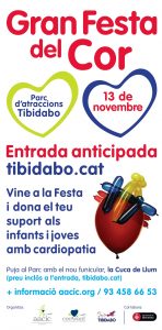 Cartell Gran Festa del Cor al Parc d'atraccions Tibidabo 2022