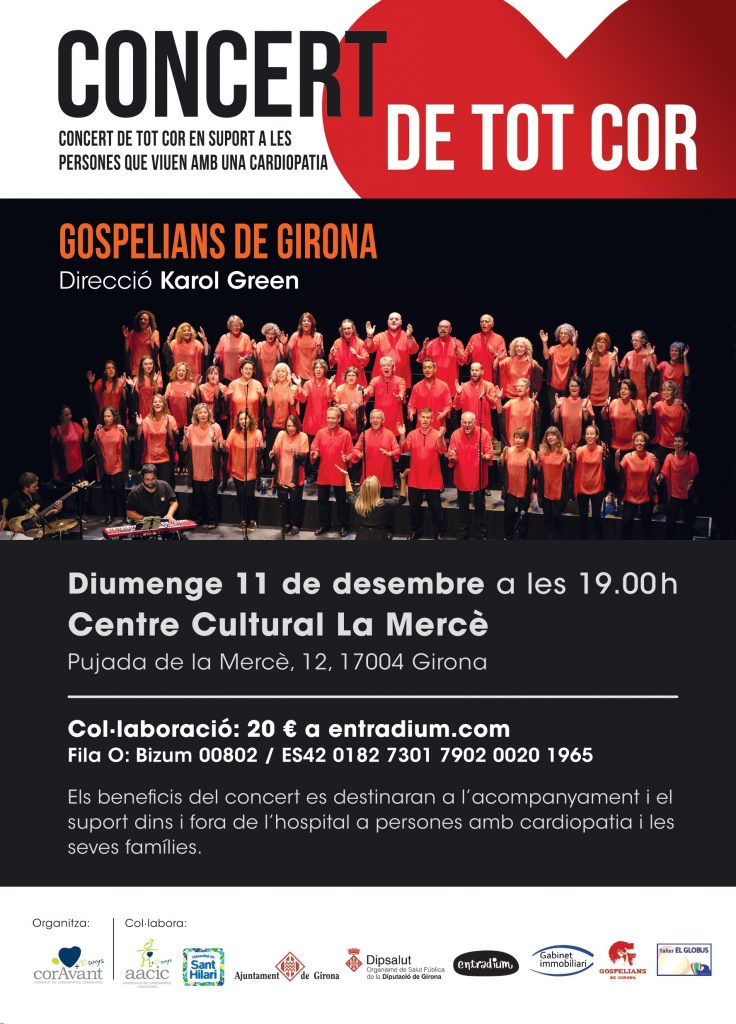 Cartel Concierto De tot Cor de Gospelians de Girona 2022