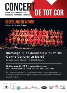 Cartell Concert De tot Cor de Gospelians de Girona 2022