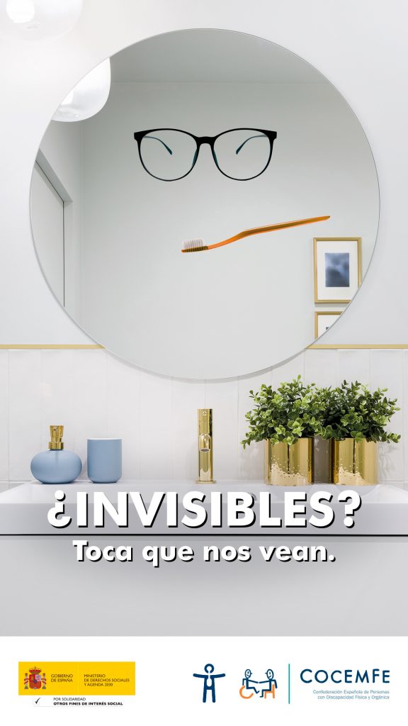 Cartell de la campanya Invisibles de COCEMFE