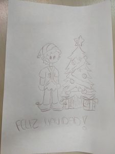 Dibujos por los niños que están en el hospital en Santa Coloma de Gramenet