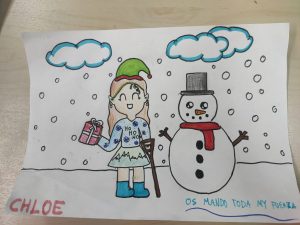 Dibujos por los niños que están en el hospital en Santa Coloma de Gramenet