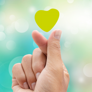 imagen #corquecreix corazón verde