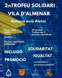 2º Trofeo Solidario Vila de Almenar de natación con aletas en apoyo a AACIC