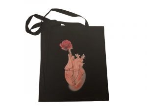 Bolsa negra Cor de vidre