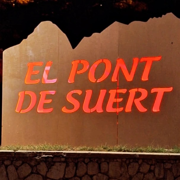 El Pont de Suert - Retolació de benvinguda al municipi - 14/02/24
