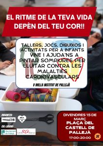 Talleres, juegos y dibujos por las enfermedades cardiovasculares en Pallejà