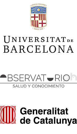 Logos Universitat de Barcelona, Observatori de Pedagogia Hospitalària i Generalitat de Catalunya