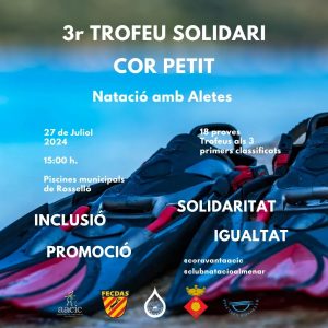 3r Trofeu Solidari Vila d'Almenar de natació amb aletes en suport a l'AACIC