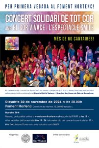 Concierto solidario De tot cor con el Cor Vivace y el espectáculo Smile en Barcelona