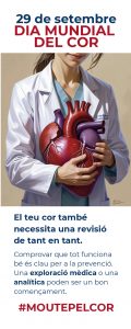 Punt de llibre Dia Mundial del Cor fer una revisió de tant en tant