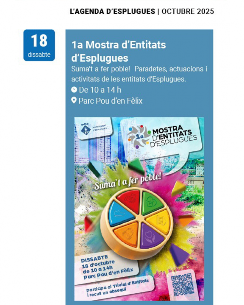 1a Mostra d'Entitats d'Esplugues