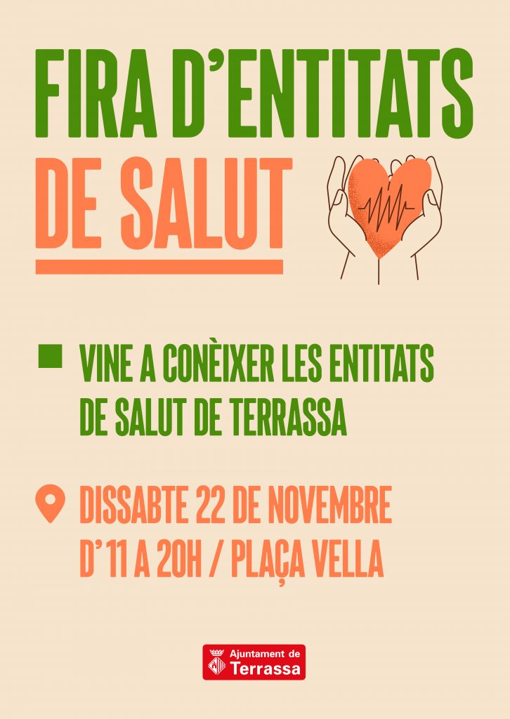 Cartell de la fira d'entitats de salut de Terrassa 2025