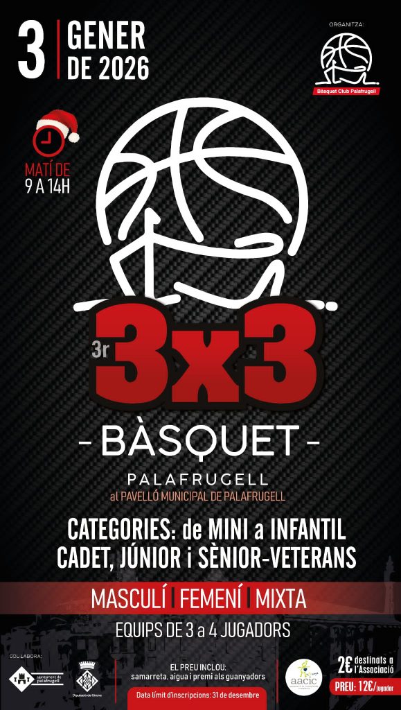 3º Torneo de 3×3 Bàsquet Club Palafrugell en apoyo a los niños y niñas que tienen una cardiopatía
