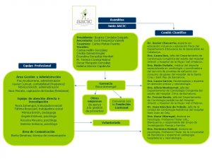 Organigrama de la Asociación de Cardiopatías Congénitas (AACIC) - enero 2026