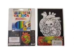 Il·lustració de vellut per pintar Cor de drac amb colors