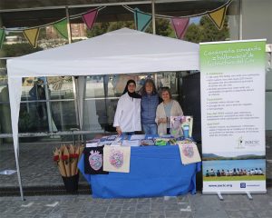 Parada de Sant Jordi en el Hospital Vall d'Hebron de Barcelona